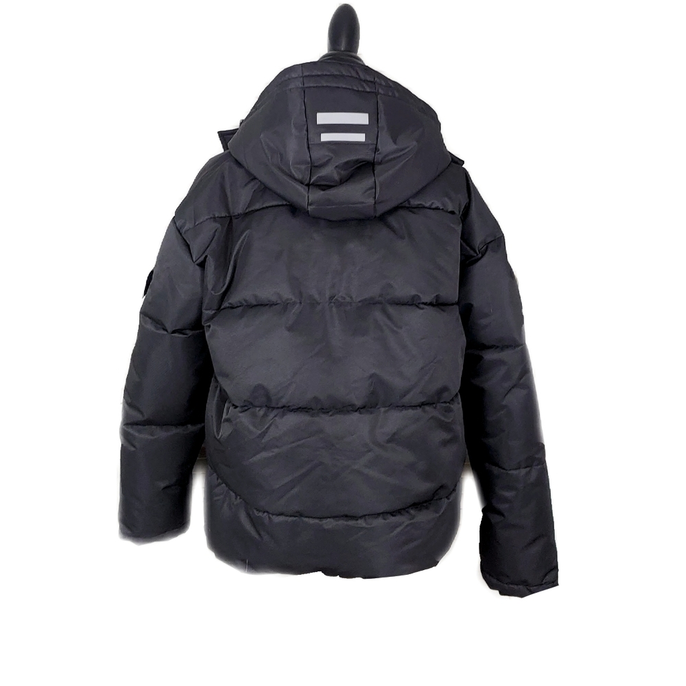 NWT Cross Street $599 Men's Outdoor Hood Puffers Insulated WinterBlack Parka - Picture 10 of 12
